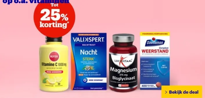 Aanbieding: Vitamine C 1000 mg, Valdispert Nacht Rust, Lu
