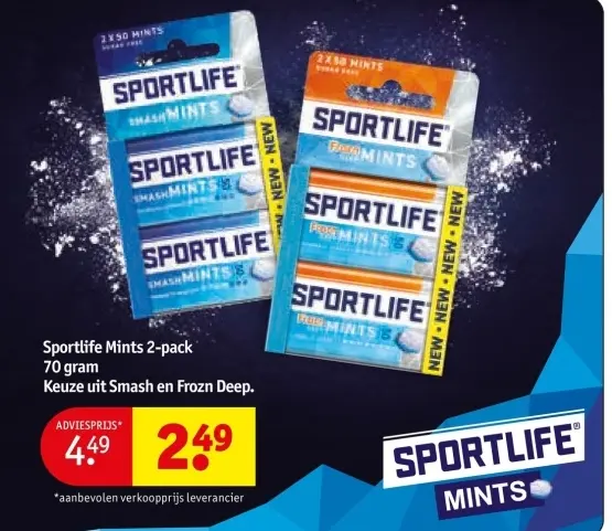 Aanbieding: Sportlife Mints 2-pack