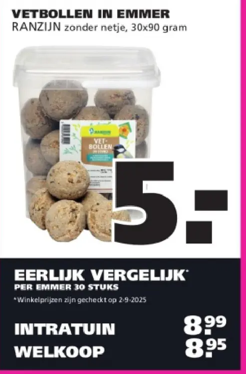 Aanbieding: Vetbollen in emmer