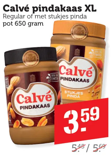 Aanbieding: pindakaas XL