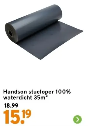 Aanbieding: Stucloper 100% waterdicht 35m^2