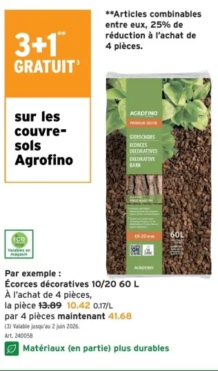 Offre: Écorces décoratives