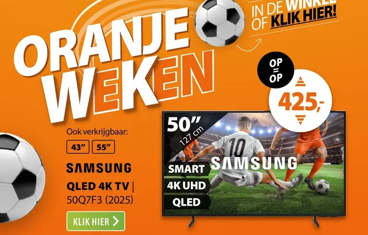 Aanbieding: Qled 4k tv