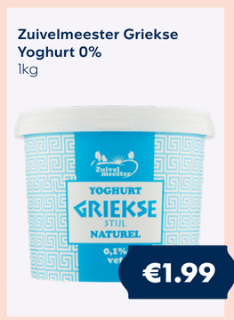 Aanbieding: Zuivelmeester Griekse Yoghurt