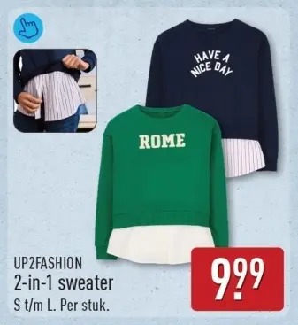 Aanbieding: 2-in-1 sweater