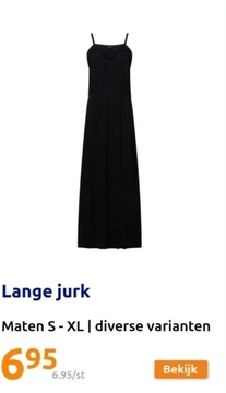 Aanbieding: Lange jurk zwart