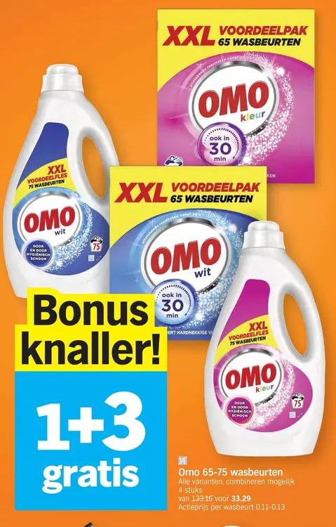 Promotie: 65-75 wasbeurten