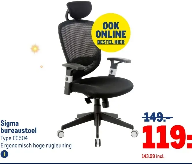 Aanbieding: Sigma bureaustoel