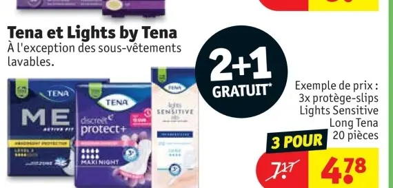 Offre: Tena et Lights by Tena