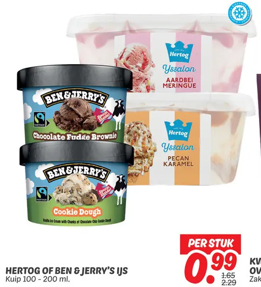 Aanbieding: Hertog of Ben & Jerry's ijs