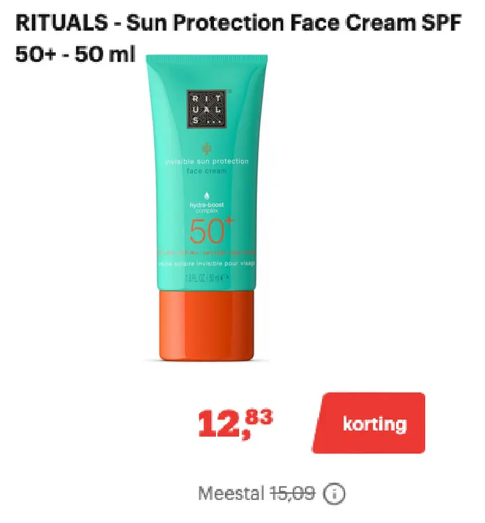 Promotie: Sun Protection Face Cream SPF
