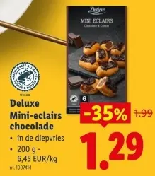 Promotie: Mini-eclairs chocolade