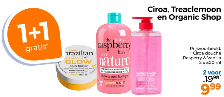 Aanbieding: Ciroa, Treaclemoon en Organic Shop