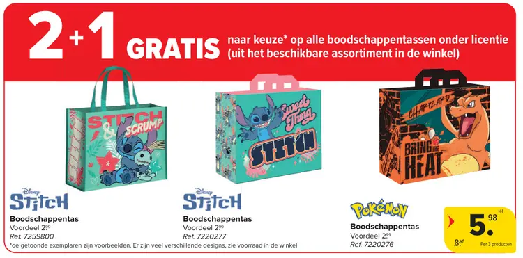 Promotie: Boodschappentas