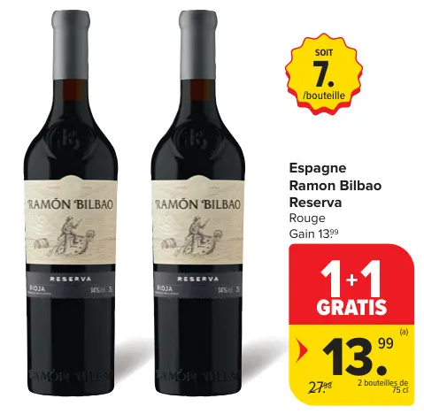 Offre: Ramon Bilbao Reserva Rouge