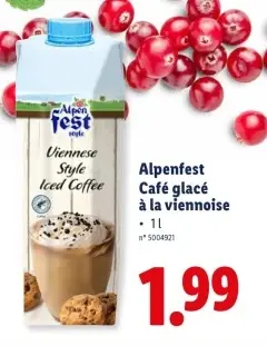 Offre: Café glacé à la viennoise