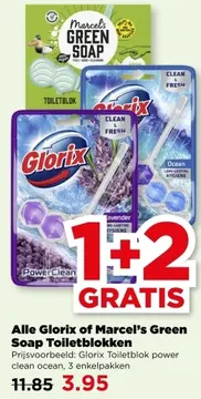 Aanbieding: Alle Glorix of Marcel's Green Soap Toiletblokken