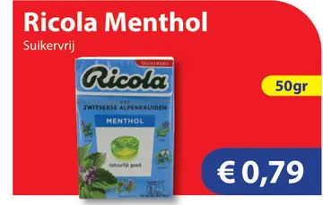 Aanbieding: Ricola Menthol