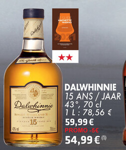 Aanbieding: DALWHINNIE 15 ANS / JAA