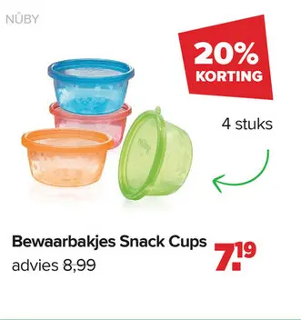 Aanbieding: Bewaarbakjes Snack Cups