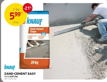 Aanbieding: Zand-cement easy