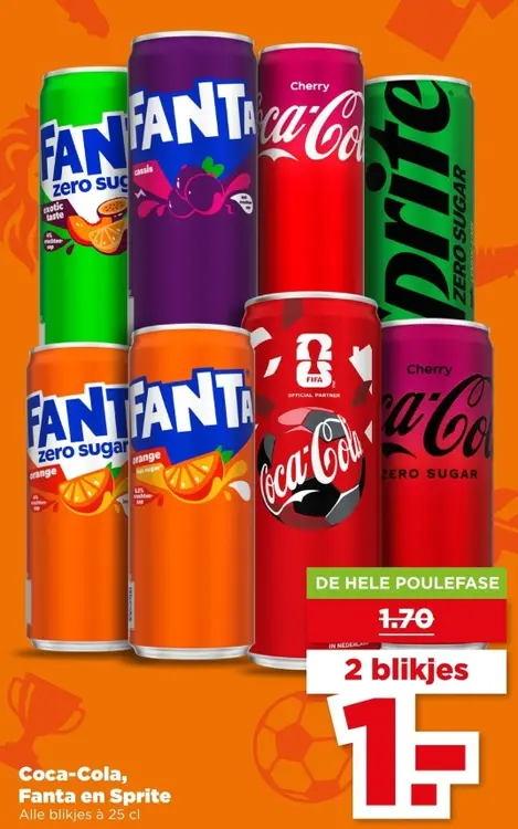 Aanbieding: Coca-Cola, Fanta en Sprite