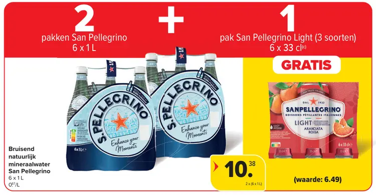 Promotie: Bruisend natuurlijk mineraalwater en Light