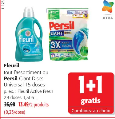 Offre: Fleuril tout l'assortiment ou Persil Giant Di