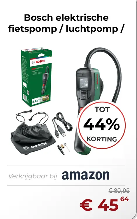 Aanbieding: elektrische fietspomp / luchtpomp