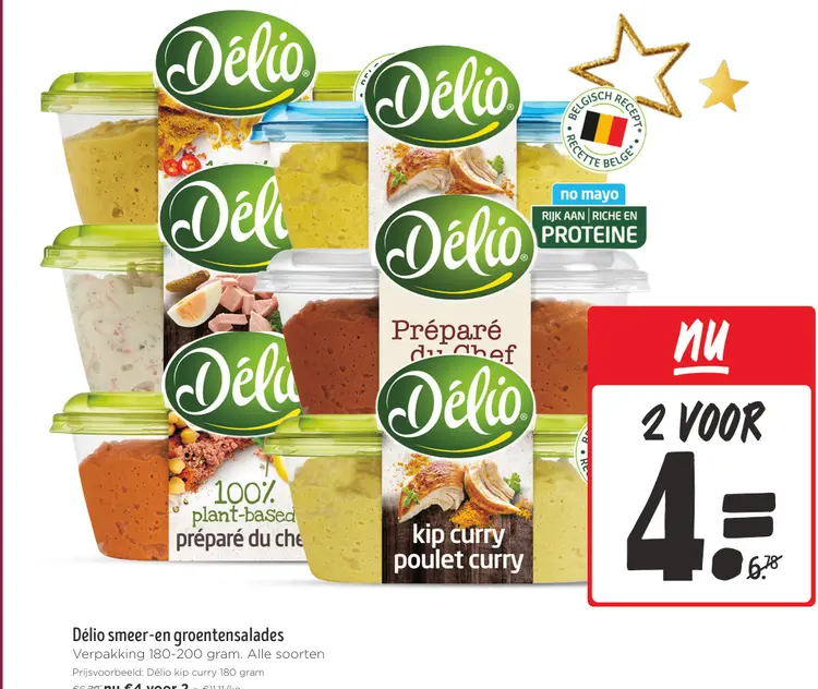Aanbieding: Délio smeer-en groentensalades