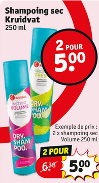 Offre: Shampoing sec