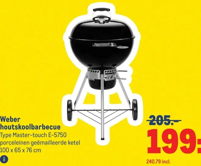 Aanbieding: houtskoolbarbecue