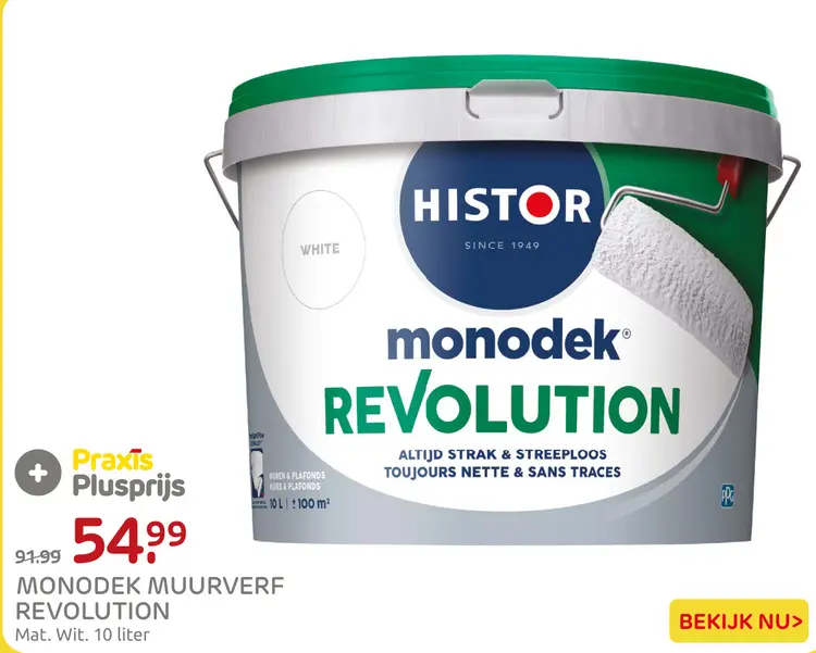 Aanbieding: Monodek muurverf revolution