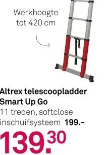 Aanbieding: telescoopladder Smart Up Go