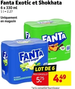 Offre: Fanta Exotic et Shokhata
