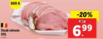 Offre: Steak minute XXL
