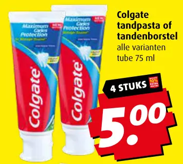 Aanbieding: Colgate tandpasta of tandenborstel
