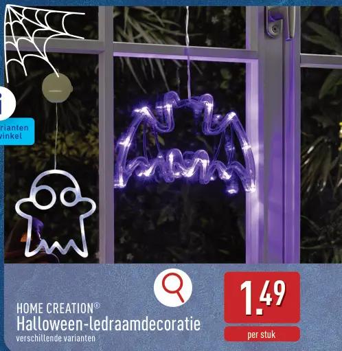 Promotie: HOME CREATION® Halloween-ledraamdecoratie