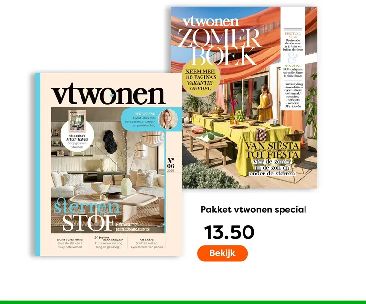 Aanbieding: Pakket vtwonen special