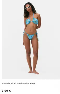Offre: Haut de bikini bandeau imprimé
