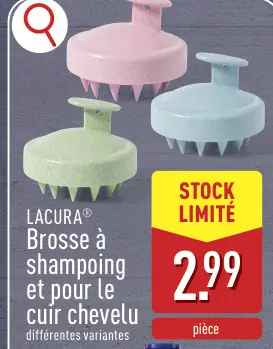 Offre: Brosse à shampoing et pour le cuir chevelu