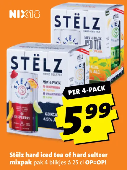 Aanbieding: Hard iced tea of hard seltzer mixpak
