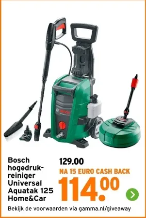 Aanbieding: hogedruk-reiniger Universal Aquatak 125 Home&