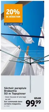 Offre: Séchoir parapluie Topspinner