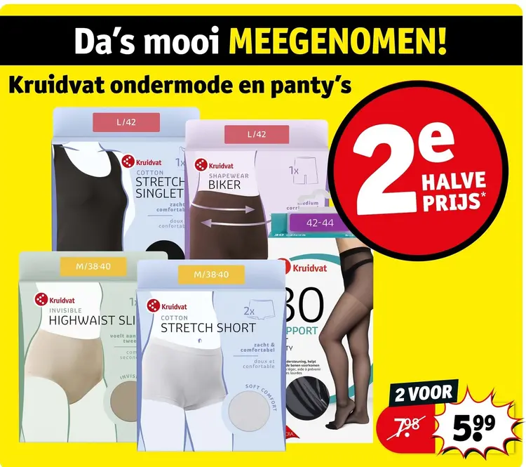 Promotie: Ondermode en panty's