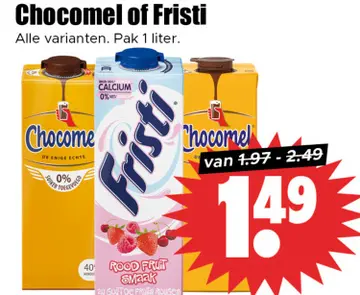 Aanbieding: Chocomel of Fristi
