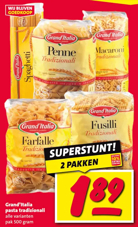 Aanbieding: Pasta tradizionali
