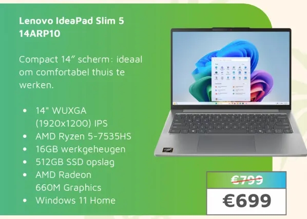 Aanbieding: Lenovo IdeaPad Slim 5 14ARP10