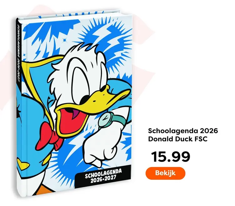 Aanbieding: Schoolagenda 2026 Donald Duck FSC