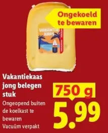 Aanbieding: Vakantiekaas jong belegen stuk